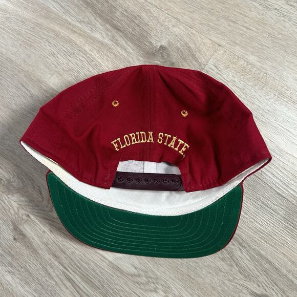 Vintage 1993 Florida State Seminoles Hat SnapBack National Champs Garnet Red USA - Picture 7 of 9